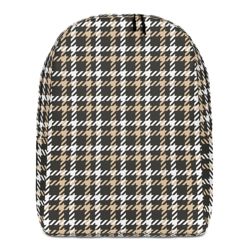 Default Title Houndstooth Small Pattern Minimalist Backpack by Design Express