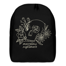 Default Title Marvelous Nightmare Flower Skull Minimalist Backpack by Design Express