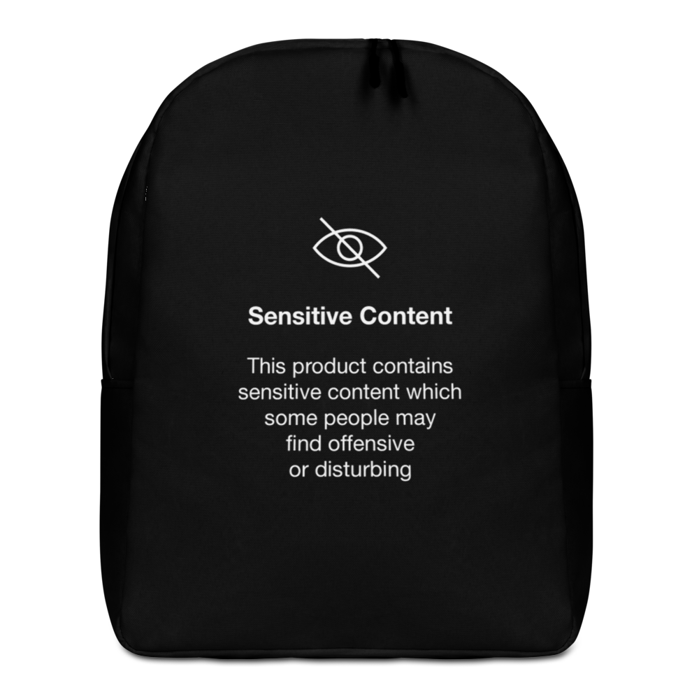 Default Title Sensitive Content (Funny) Minimalist Backpack by Design Express