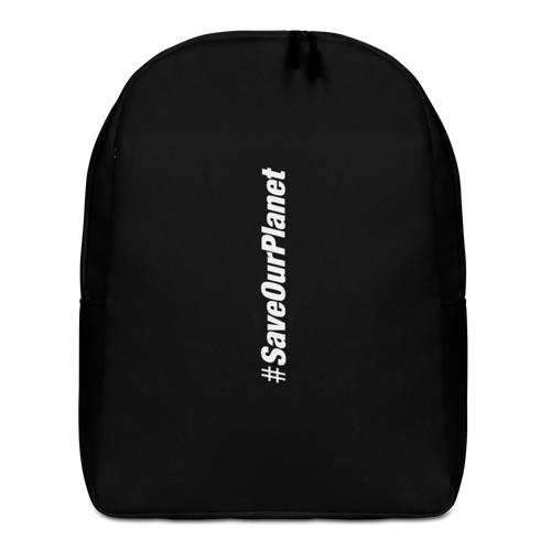 Default Title Save Our Planet Hashtag Minimalist Backpack by Design Express