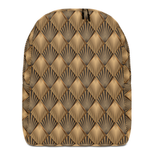 Default Title Golden Art Deco Pattern Minimalist Backpack by Design Express