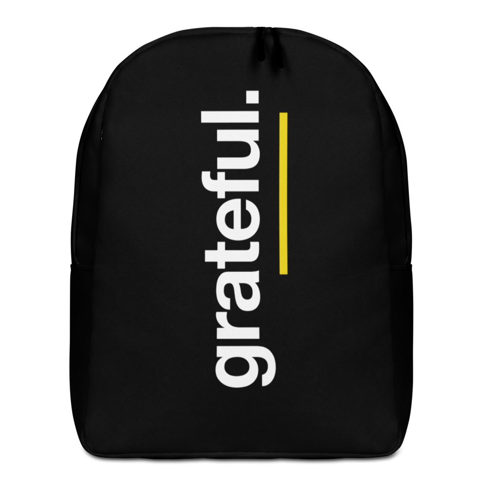 Default Title Grateful (Sans) Minimalist Backpack by Design Express