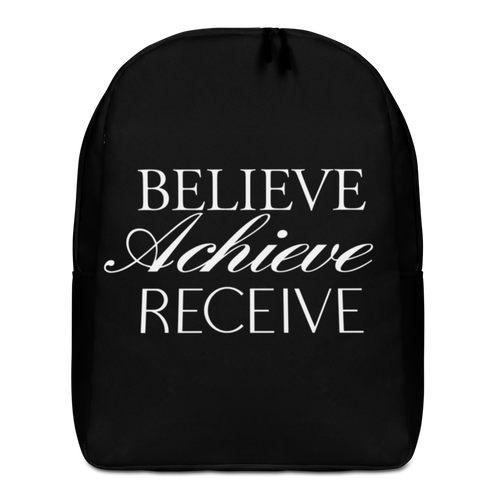 Default Title Believe Achieve Receieve Minimalist Backpack by Design Express