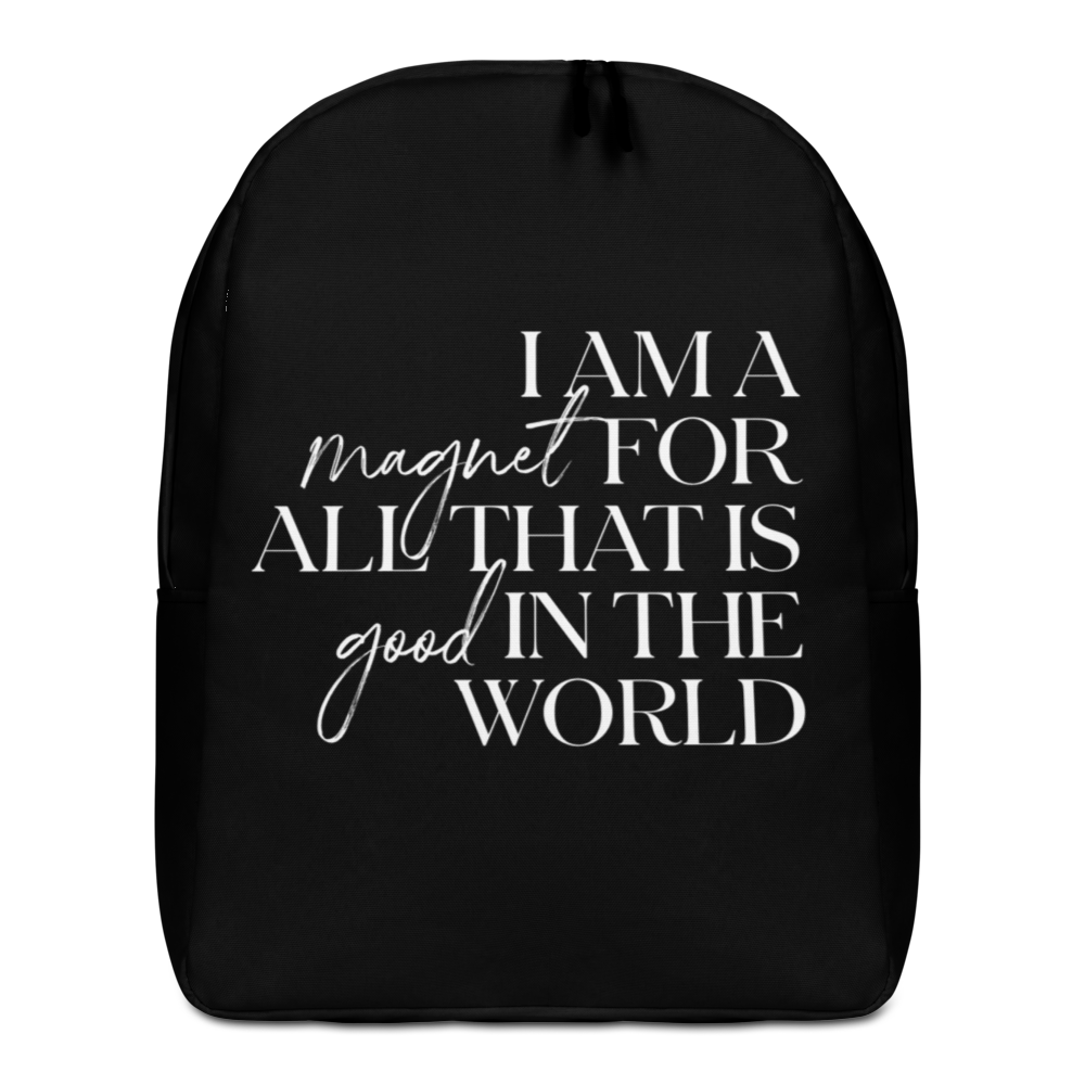 Default Title I'm a magnet for all that is good in the world (motivation) Minimalist Backpack by Design Express