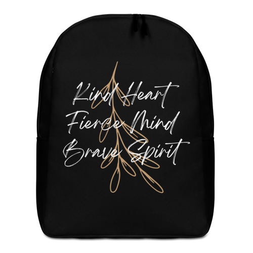 Default Title Kind Heart, Fierce Mind, Brave Spirit Minimalist Backpack by Design Express