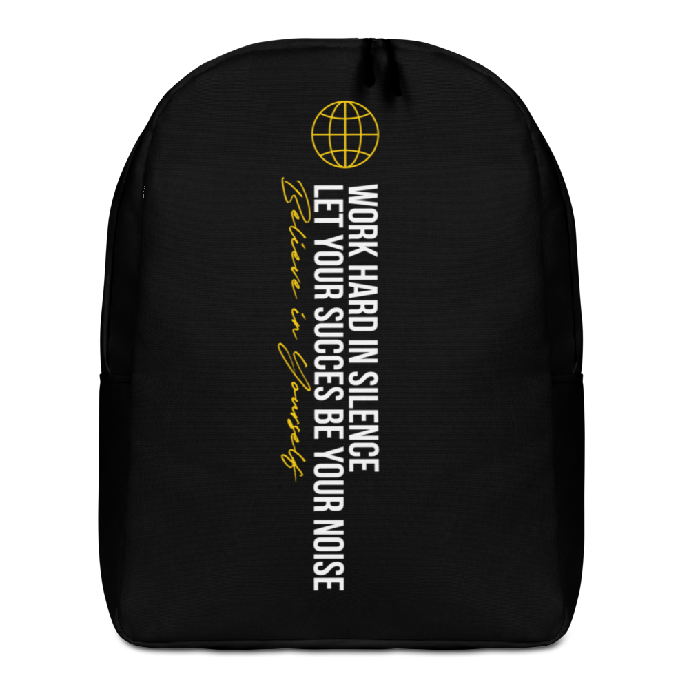 Default Title Work hard in silence Minimalist Backpack by Design Express