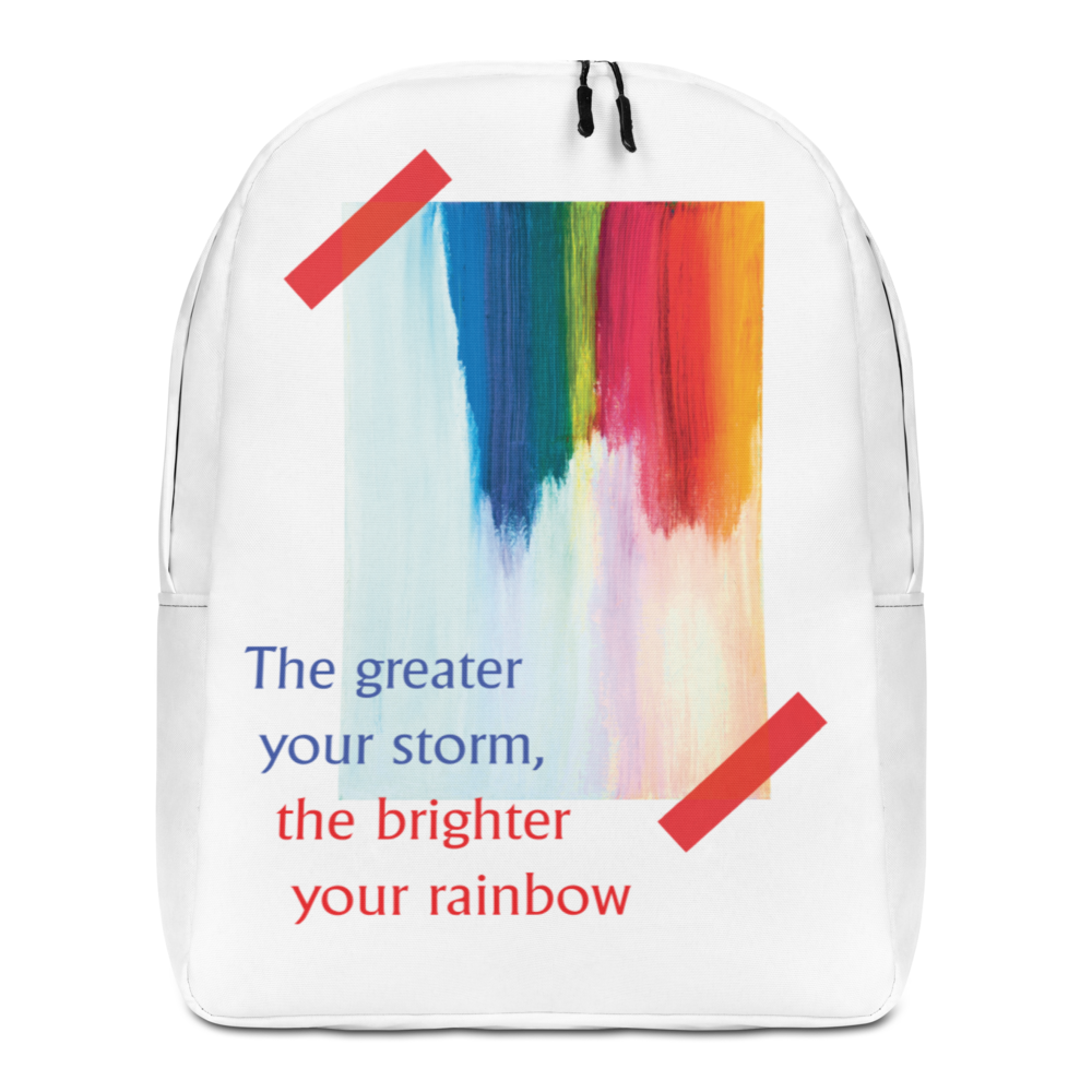 Default Title Rainbow Minimalist Backpack White by Design Express