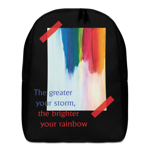 Default Title Rainbow Minimalist Backpack Black by Design Express