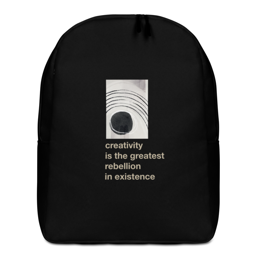 Default Title Creativity is the greatest rebellion in existence Minimalist Backpack by Design Express