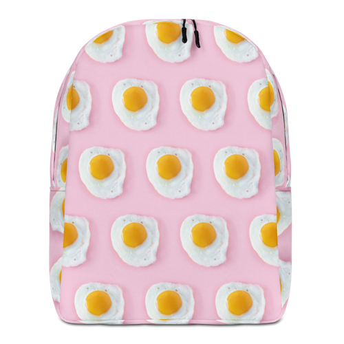 Default Title Pink Eggs Pattern Minimalist Backpack by Design Express