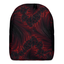 Default Title Black Red Fractal Art Minimalist Backpack by Design Express