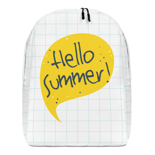 Default Title Hello Summer Yellow Minimalist Backpack by Design Express