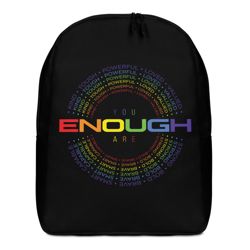 You Are Enough (Colorful) Minimalist Backpack