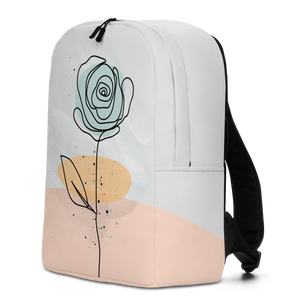 Pasty Flower Line Minimalist Backpack by Design Express