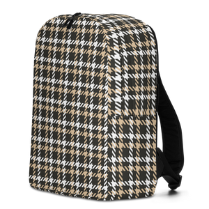 Houndstooth Small Pattern Minimalist Backpack by Design Express