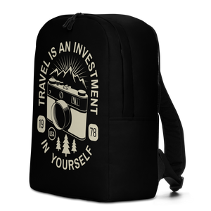 Travel Is An Investment In Yourself Minimalist Backpack by Design Express