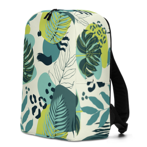 Fresh Tropical Leaf Pattern Minimalist Backpack by Design Express