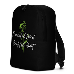 Peaceful Mind Grateful Heart Minimalist Backpack by Design Express