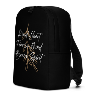 Kind Heart, Fierce Mind, Brave Spirit Minimalist Backpack by Design Express