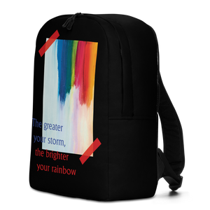 Rainbow Minimalist Backpack Black by Design Express