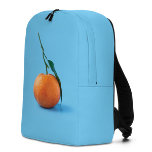 Orange on Blue Minimalist Backpack by Design Express