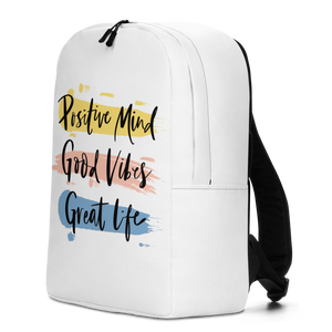 Positive Mind, Good Vibes, Great Life Minimalist Backpack by Design Express