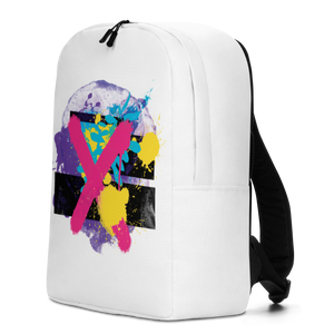 Abstract Series 01 Minimalist Backpack White by Design Express