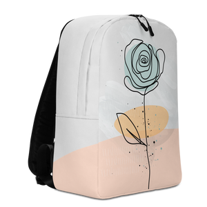 Pasty Flower Line Minimalist Backpack by Design Express