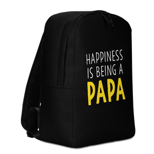 Happiness is Being a Papa (Funny) Minimalist Backpack by Design Express