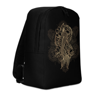 Gold Koi Fish Minimalist Backpack by Design Express