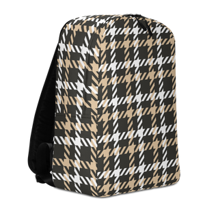 Houndstooth Large Pattern Minimalist Backpack by Design Express