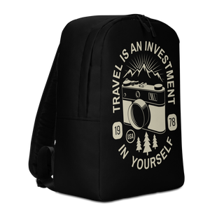 Travel Is An Investment In Yourself Minimalist Backpack by Design Express