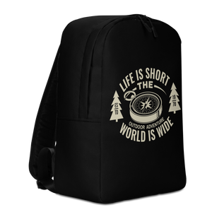 Life Is Short, World is Wide Minimalist Backpack by Design Express