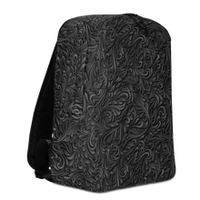 3D Black Ornament Pattern Minimalist Backpack by Design Express