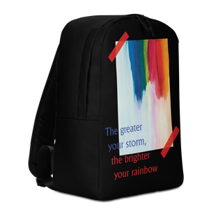 Rainbow Minimalist Backpack Black by Design Express