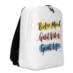 Positive Mind, Good Vibes, Great Life Minimalist Backpack by Design Express