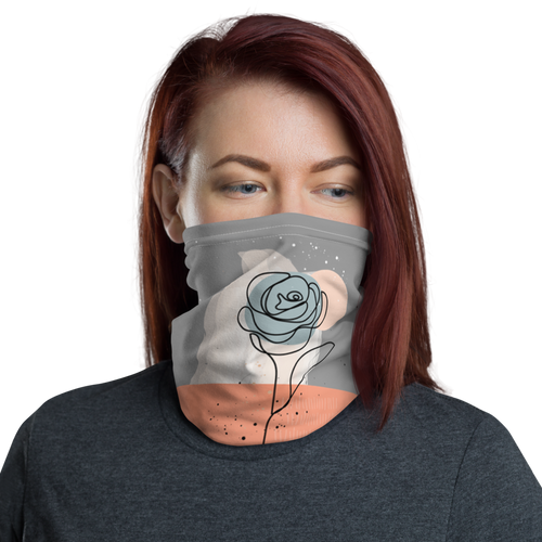 Default Title Soft Flower Line Neck Gaiter by Design Express