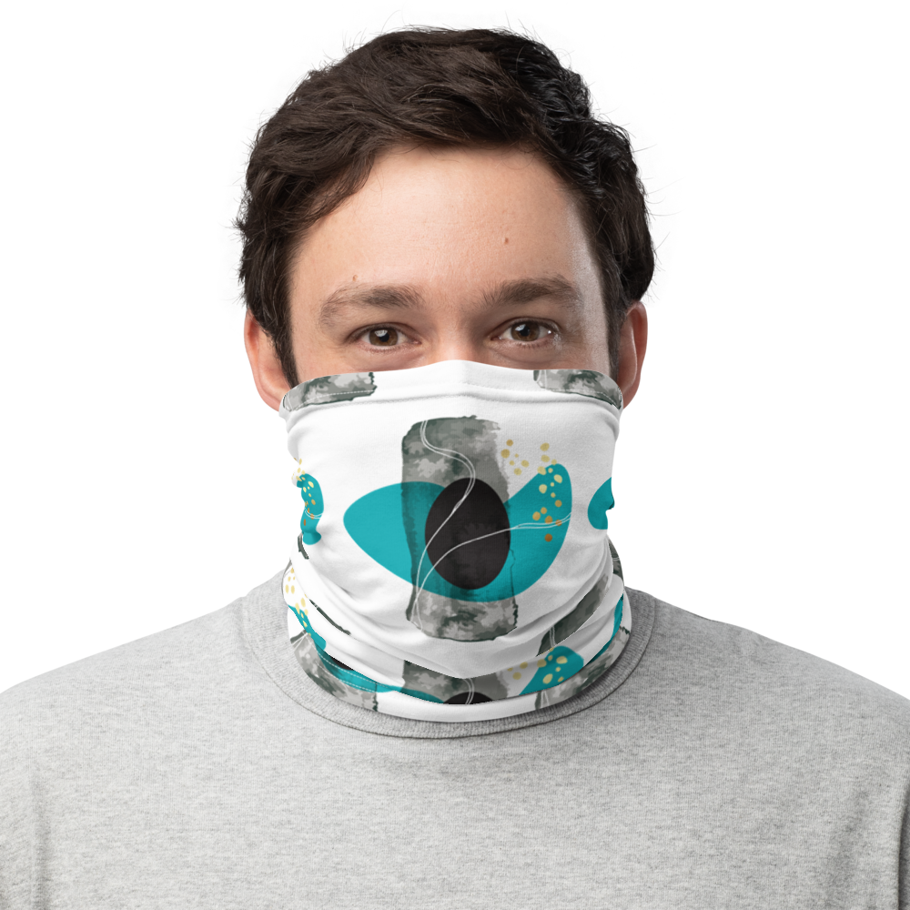 Default Title Composition Abstract Art Face Mask & Neck Gaiter by Design Express