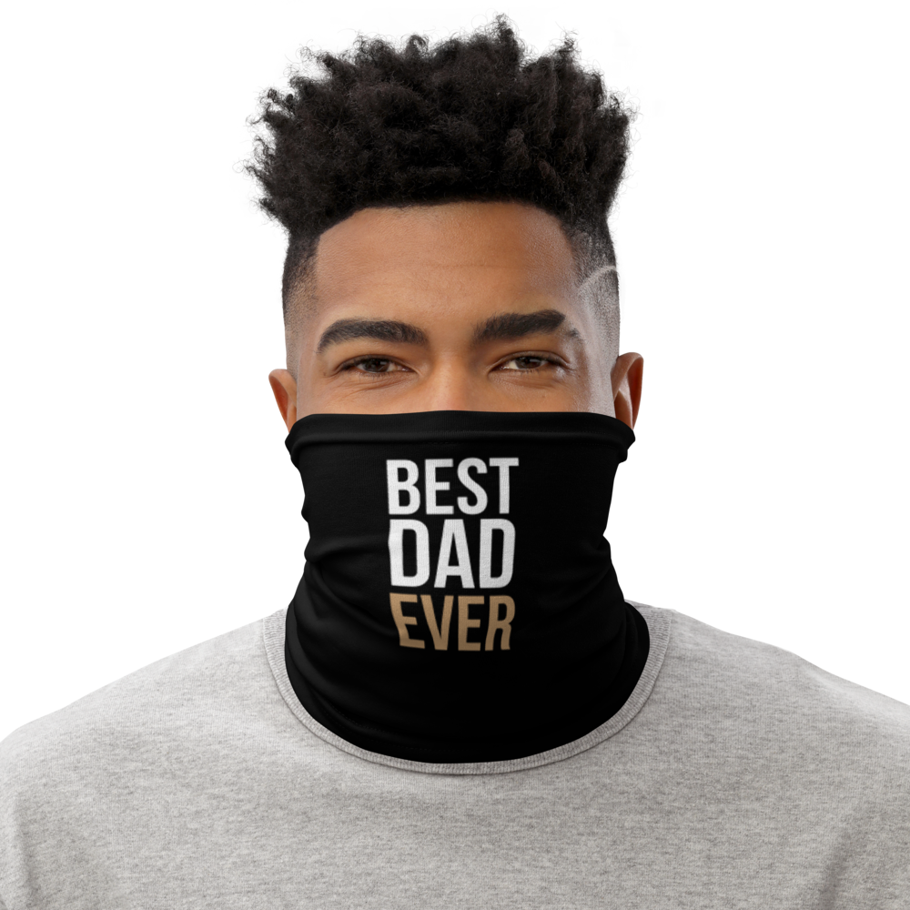 Default Title Best Dad Ever Funny Face Mask & Neck Gaiter by Design Express