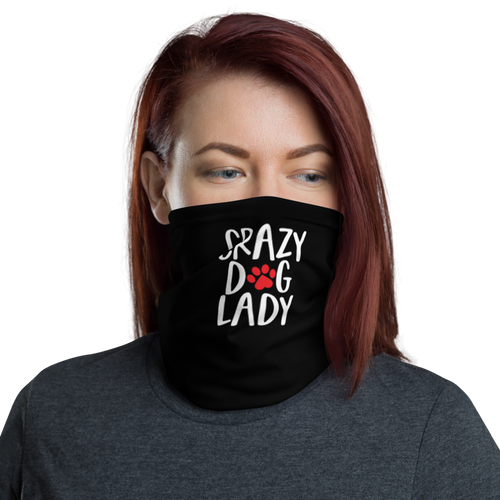 Default Title Crazy Dog Lady (Dog lover) Funny Face Mask & Neck Gaiter by Design Express