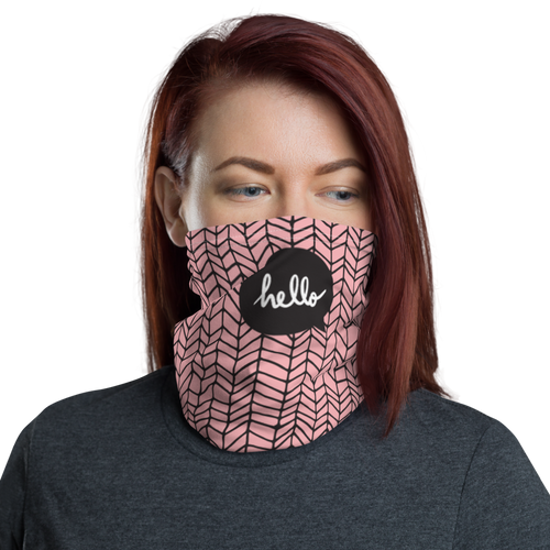 Default Title Hello Face Mask & Neck Gaiter by Design Express