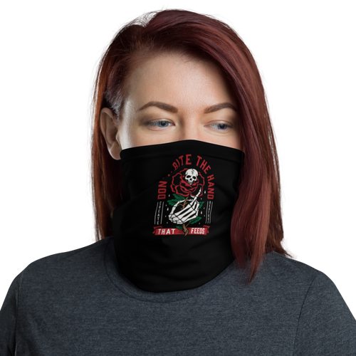 Default Title Don't Bite The Hand That Feeds Face Mask & Neck Gaiter by Design Express