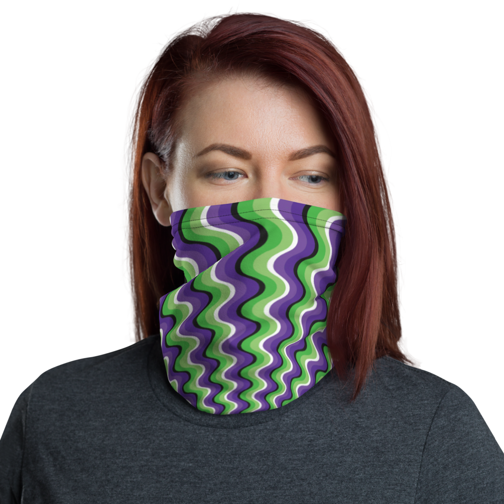 Default Title Optical Illusion Face Mask & Neck Gaiter by Design Express