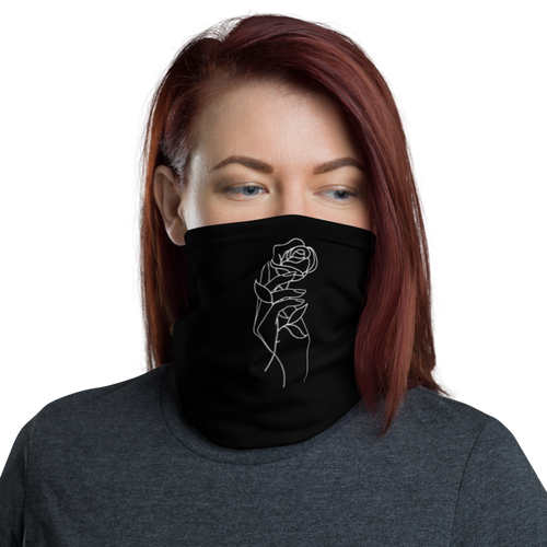 Default Title Rose in Hand Face Mask & Neck Gaiter by Design Express