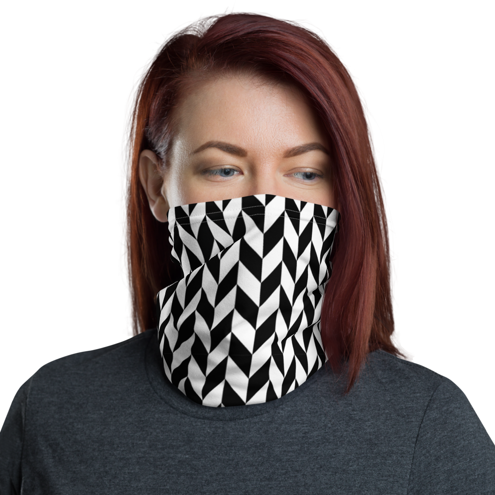 Default Title Chevron Flip Pattern Face Mask & Neck Gaiter by Design Express