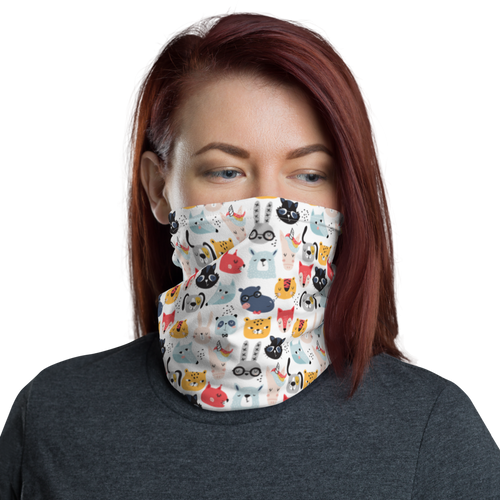 Default Title Funny Animal Pattern Face Mask & Neck Gaiter by Design Express