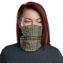 Default Title Herringbone Glen Plaid Pattern Face Mask & Neck Gaiter by Design Express