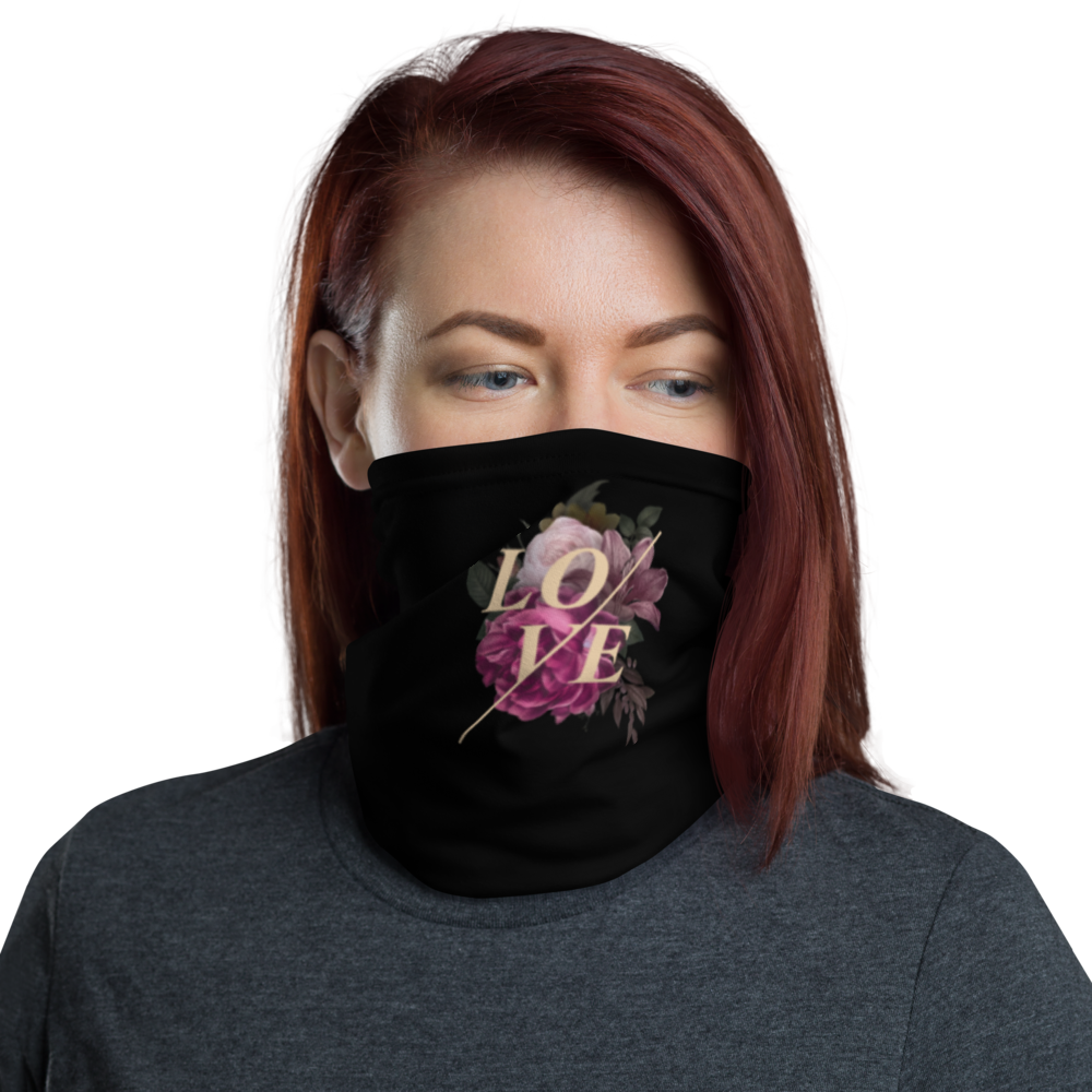 Default Title Love Flower Face Mask & Neck Gaiter by Design Express