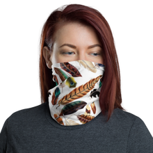 Default Title Feathers Pattern Face Mask & Neck Gaiter by Design Express