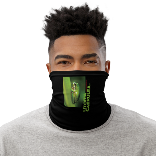 Default Title Litoria Caerulia Face Mask & Neck Gaiter by Design Express